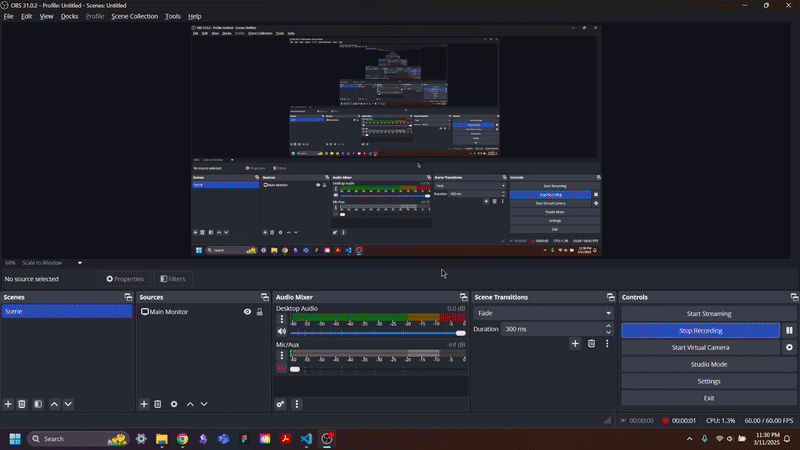 Arrow keys allow you to move around inside the donut.