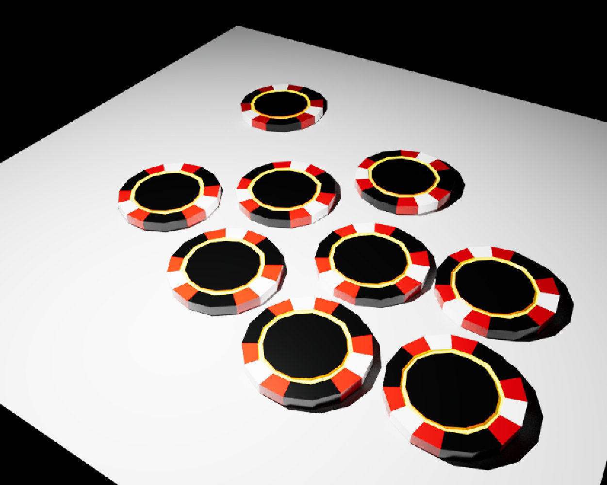 Process work image 10 for Poker Chip. Angle 10