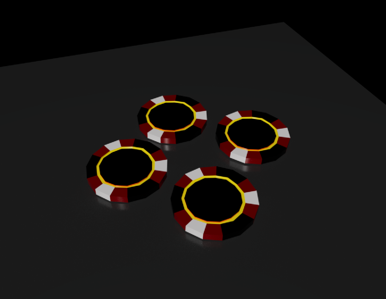 Process work image 3 for Poker Chip. Angle 3