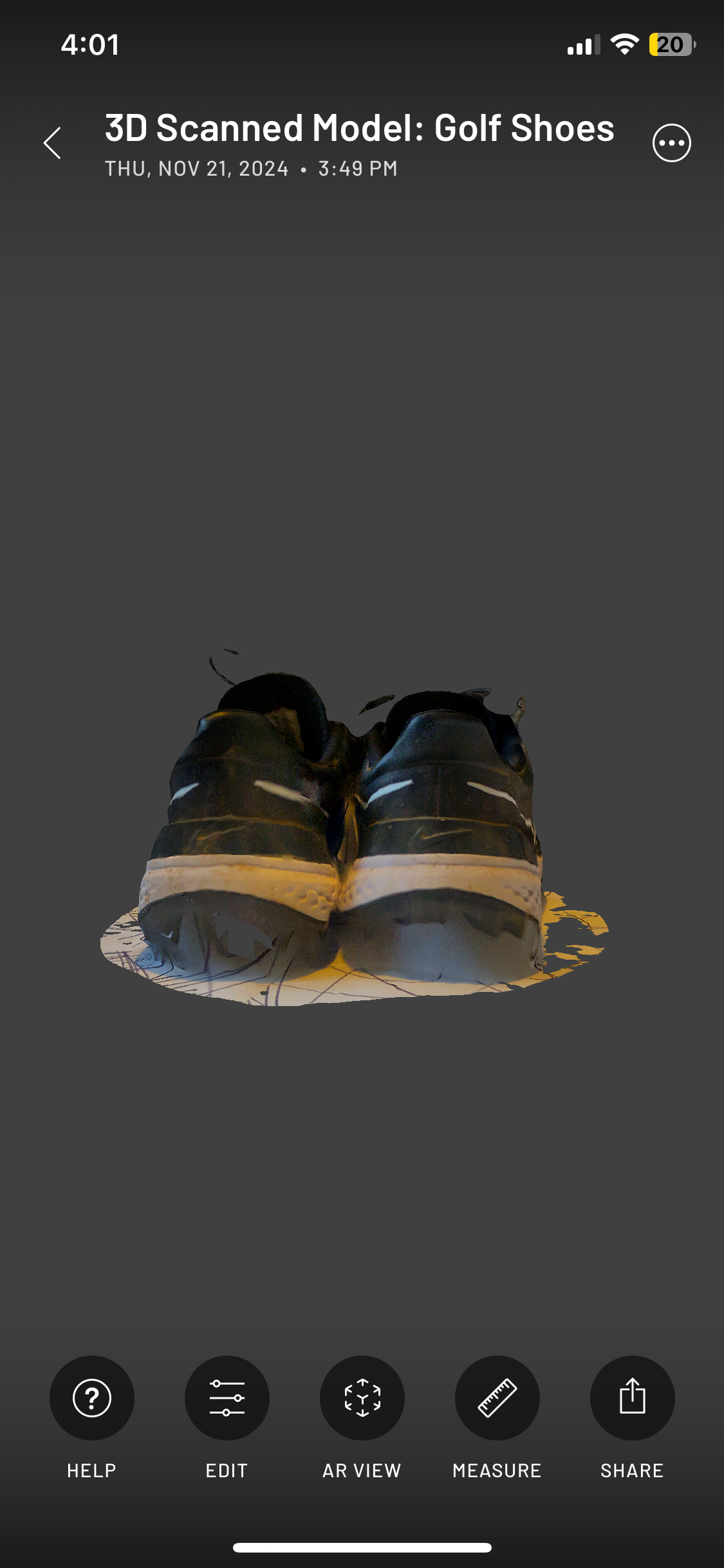 Another view of the Golf Shoes.